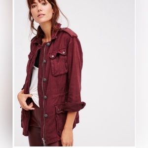 Great Fall Jacket!! Free People Surplus Military Jacket - x-small